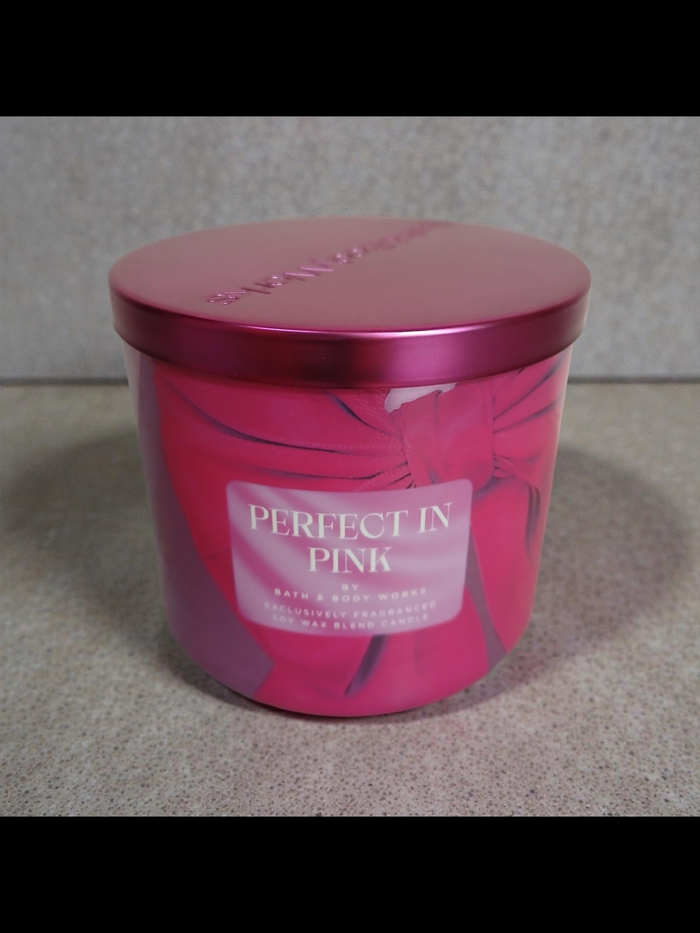Bath & Body Works Pink Metallic Lid Jar Candle